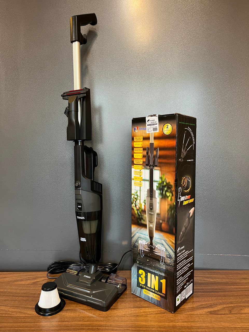 جارو پرتابل تیوارکس فرانسه مدل 8010 با کارت ضمانت 18 ماه