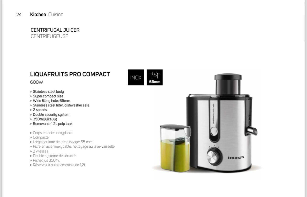 اب میوه گیر یا عصاره گیر تایروس اسپانیا با ضمانت 18 ماه(taurus) - Image 3